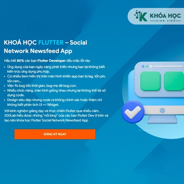 Khóa học Flutter – Social Network Newsfeed App