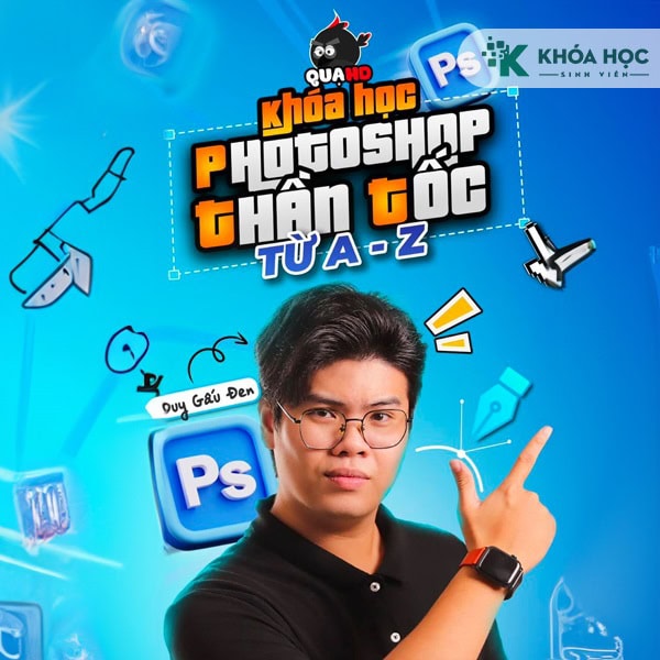 Khóa học Photoshop Thần Tốc A-Z cùng Quạ HD