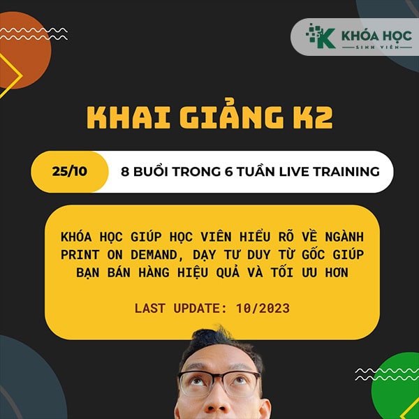 POD Từ A – Z Live Training Danny Nguyen & Print Base
