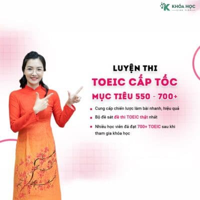 Học Luyện Thi Toeic (Nói – Viết) Mới Nhất Cùng Cô Mai Phương